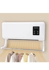Ductless Wall Mounted Air Conditioning Unit Dual Cool Heat Split Fan