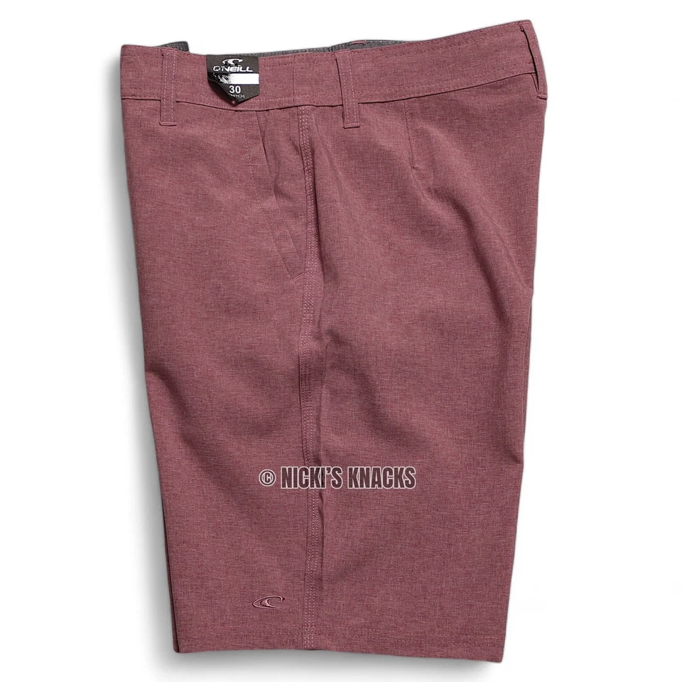 Pantalones Cortos de Baño O'Neill Reserve Híbridos Agua Rojo Oporto Elastizados Talla 30 Foto 4 de 4