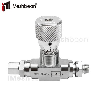 Flow Control Bidirectional Hydraulic Restrictor Valve STB-G3/8 W / L08 Connector