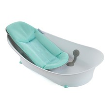Baby Bathtub Portable 4-in-1 Infant Bath Seat Newborn Toddler Mint Contours Mesh