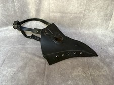 Plague Doctor Bird Mask Long Nose Beak Cosplay Steampunk Halloween Costume Black