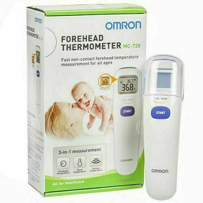 Omron Forehead Thermometer MC-720 Fast Non-Contact Temperature Measurement