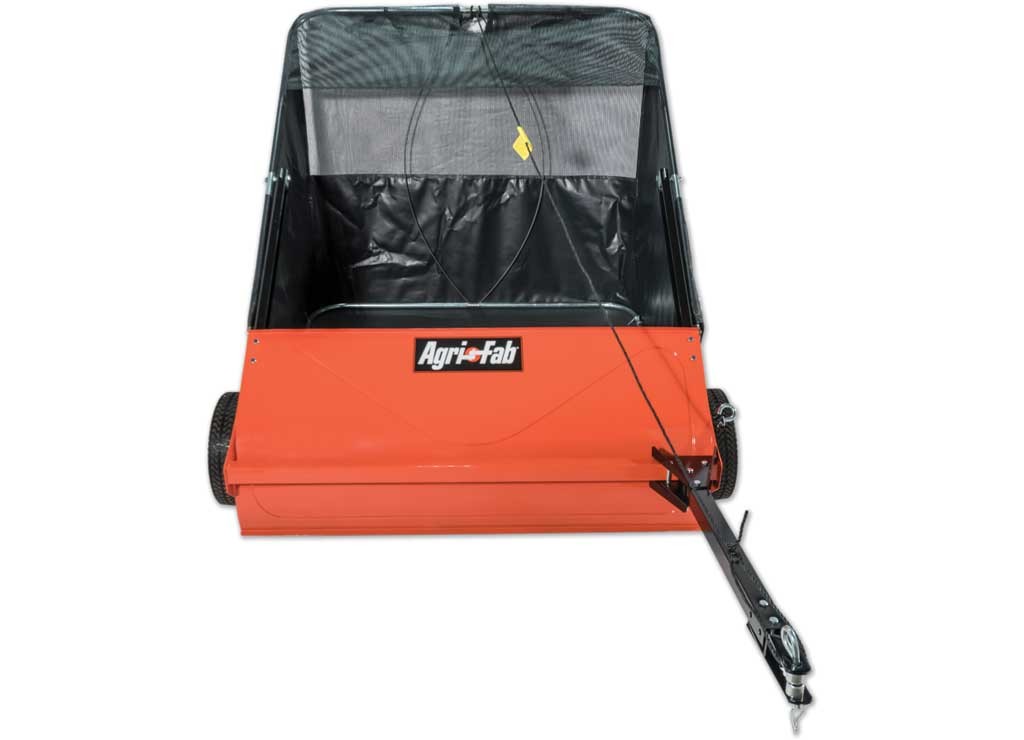 Agri-Fab 45-0521 42" Lawn Sweeper, Semi-Pneumatic, Wheel Dims 11x2.5", Orange