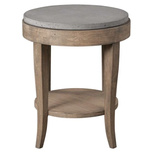 Deka - 28.5 inch Round Accent Table Accent Furniture Uttermost 25909 - Picture 1 of 12