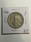 1916 S Walking Liberty Silver Half Dollar US Mint San Francisco Key Date VG