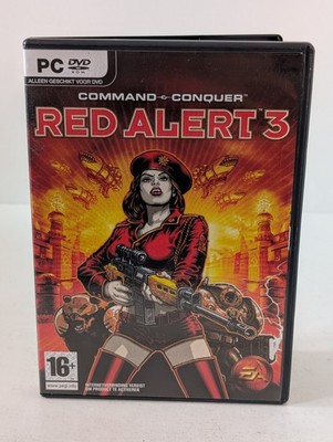 Red Alert 3 Command & Conquer Windows XP Vista PC Game 2008 EA With Poster CiB