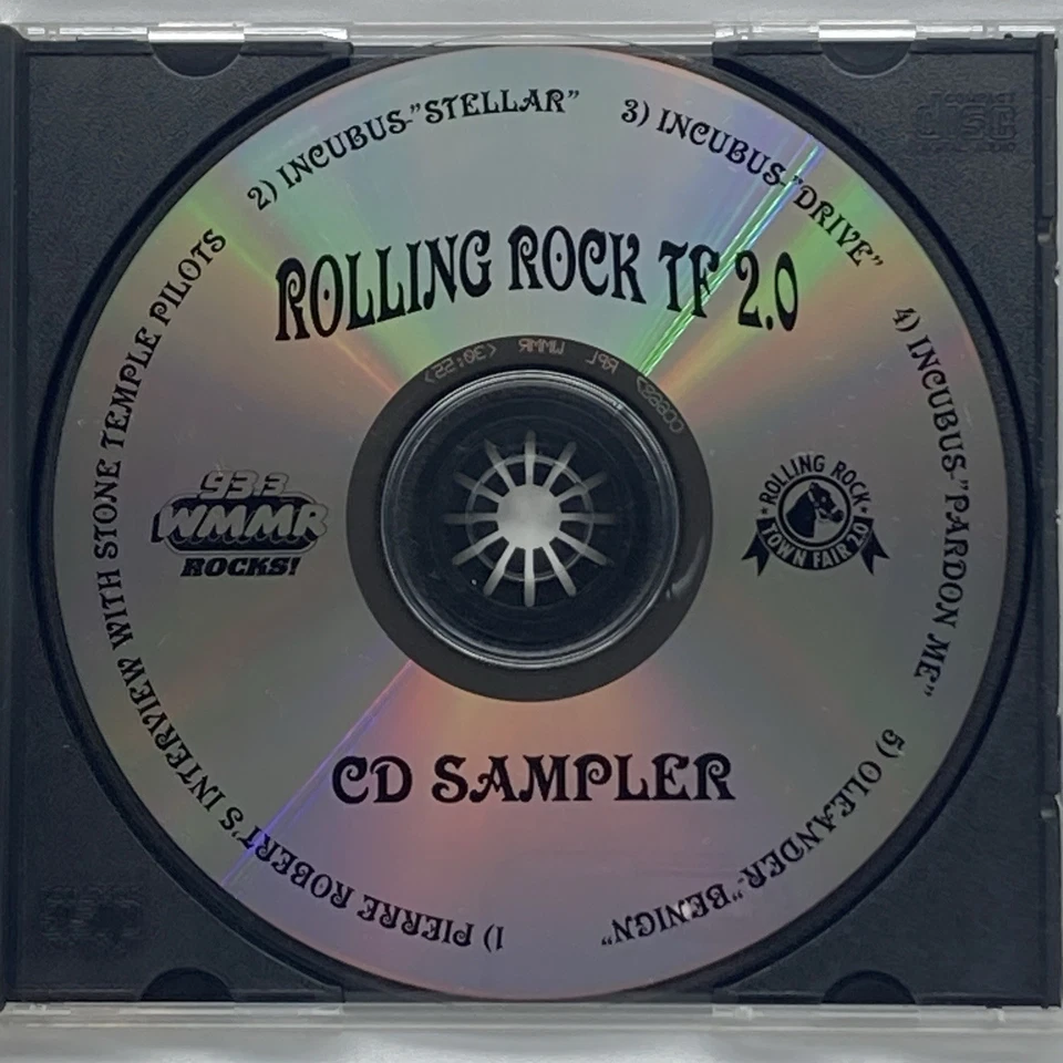 Rolling Rocks TF 2.0 WMMR CD Sampler 93.3 FM Pierre Robert Stone Temple Pilots - Image 3 of 4