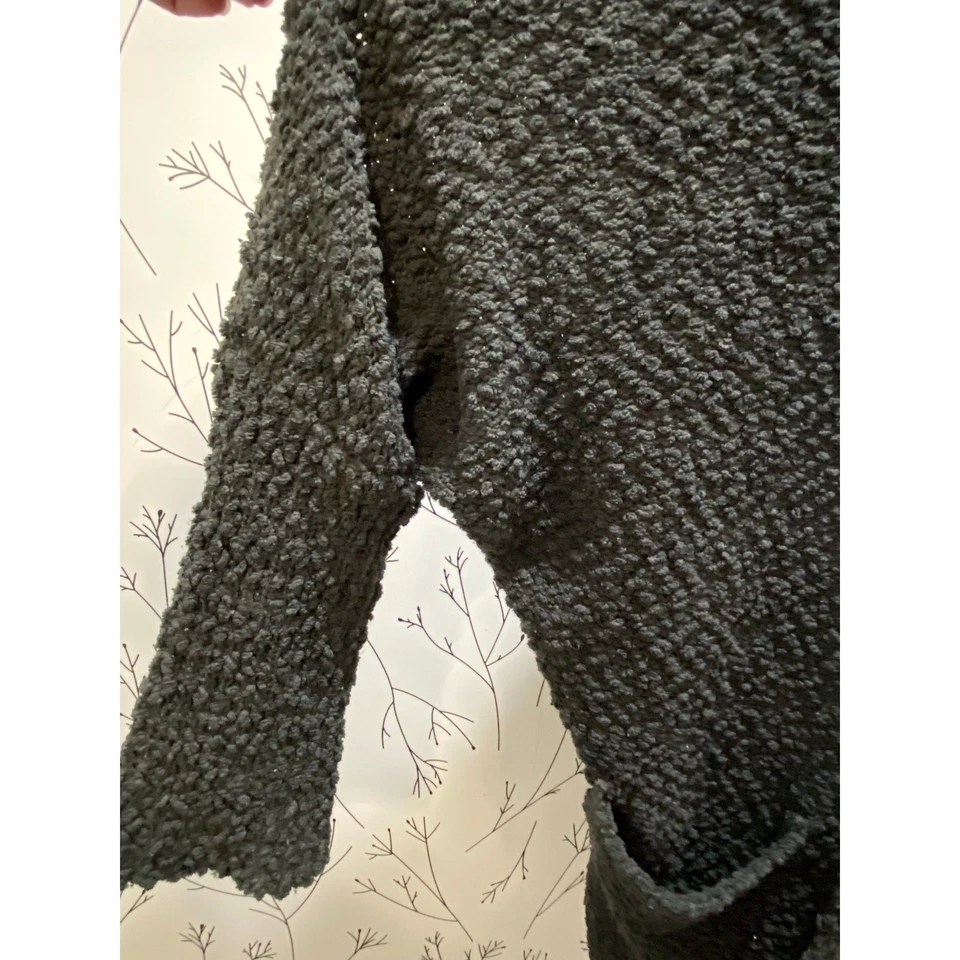 UMGEE Charcoal Open Front Popcorn Cardigan Longline Pockets Super Soft XLARGE - Image 4 of 4