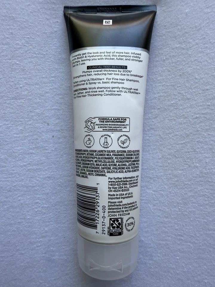 John Frieda Ultrafiller+ Thickening Shampoo, Strengthening Shampoo For Damaged - Image 2 of 2