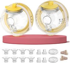 Hands-Free Collection Cups for Medela Breast Pumps - Only Compatible with Freest