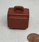 Vintage Fisher Price little people brown suitcase 2502/933/182