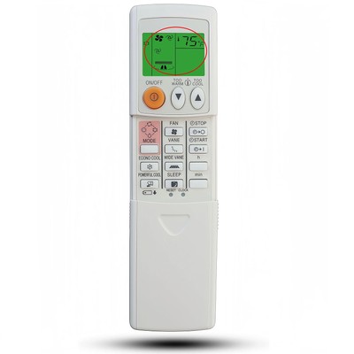 Universal Remote Control for All Mitsubishi Air Conditioner (Fahrenheit)