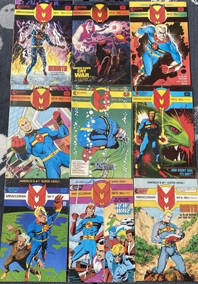 Miracleman #1-23 1985 NM Eclipse Comics, #1 Rare Yellow Back Cover