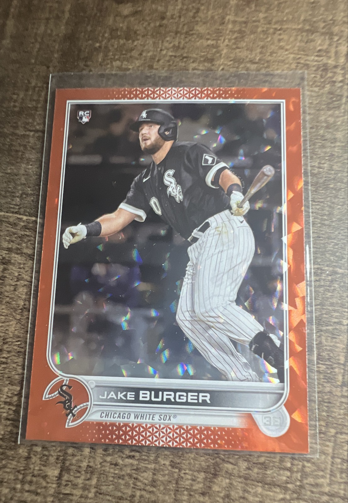 2022 Topps Series 1 - Jake Burger #186 Orange Foil /299 (RC)