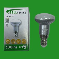 Image of 4x 4W (=30W) Bell LED R39 Reflector Pearl Light Bulb 3000K SES E14 Small Screw