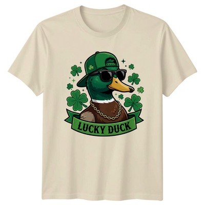 Lucky Duck T-Shirt Stockente St Patricks Day Geschenk für Sie und Ihn
