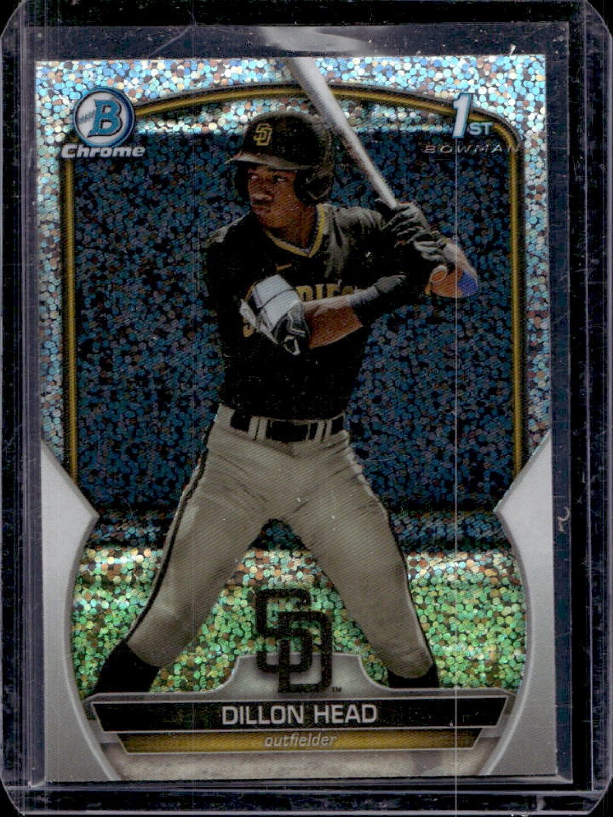 2023 Bowman Draft Dillon Head Chrome Sparkle Refractor 1st Prospect #BDC-7