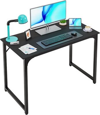Computer Desk, 39 inch Home Office Gaming Desk Modren Simple Style PC Wood&Metal