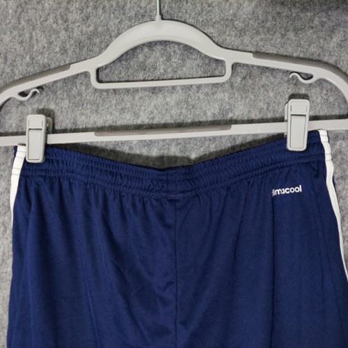 Adidas Boy Shorts XL Basketball Drawstring Blue Moisture Wicking Lightweight - Picture 5 of 9
