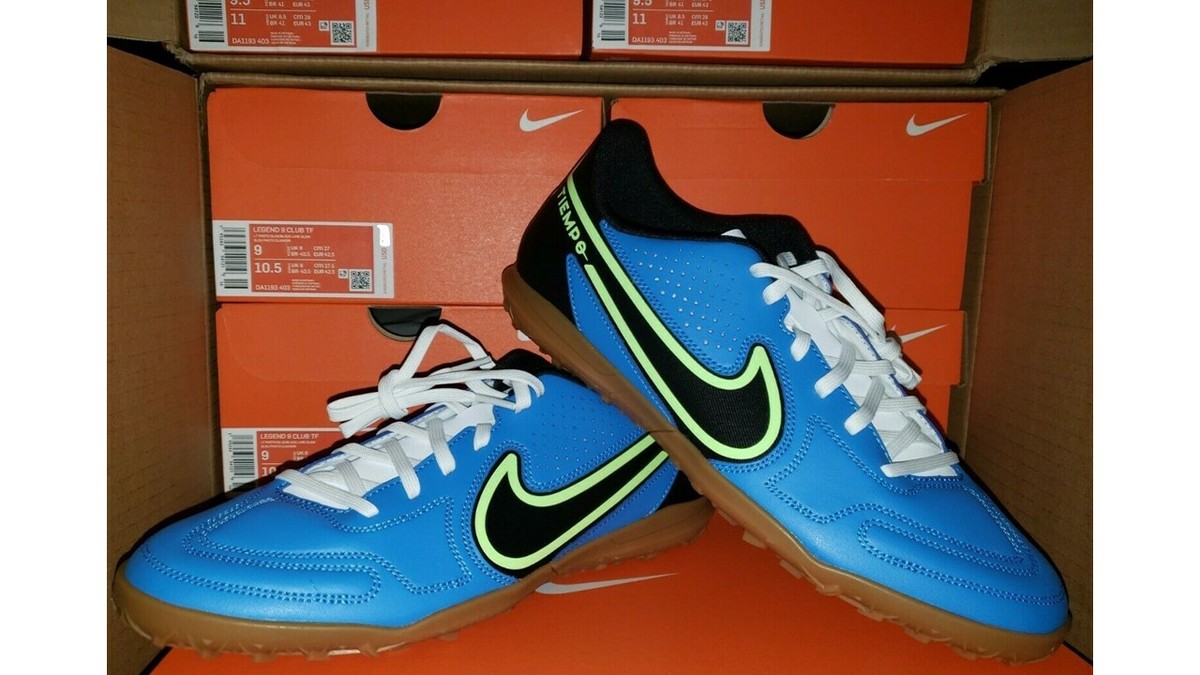 Nike Tiempo Legend 9 Club TF SOCCER Men\'s Sizes 9 & 9.5 NWB DA1193-403 Nike Tiempo Legend 9 Club TF Light Photo Blue | eBay main image 4