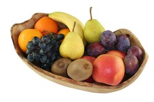 D.O.M.® Obstschale RUSTIKAL aus Olivenholz in 5 Größen - Salatschale Holzschale 