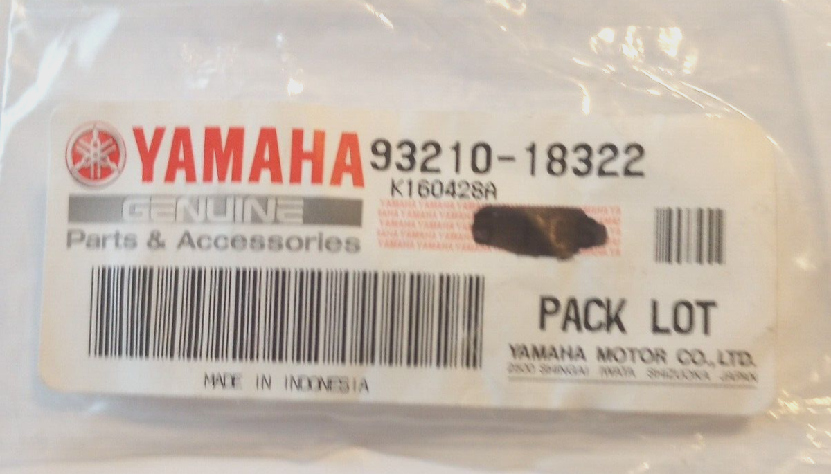Yamaha XV1600, XV1700, YZ400F O-Ring NOS 93210-18322 Qty. 3 (L
