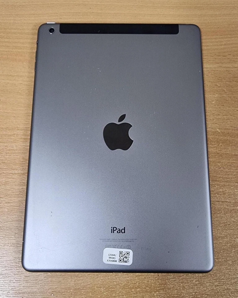 Apple iPad Air 16GB Wi-Fi + Cellular 4G A1475 9.7" Black Bezel Grey Tablet MD791 - Image 2 of 3