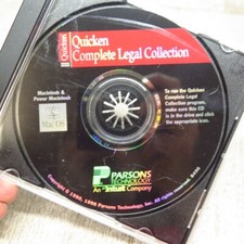 Vintage 1996 Parsons Quicken Complete Legal Collection Software for Mac OS