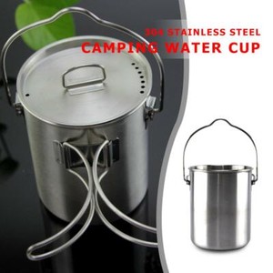 750ml-Stainless-Steel-Water-Cup-Outdoor-Camping-Hang-Pot-Mug-Foldable-Handle