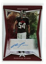 RASHAAN EVANS #asc-rae 2022 PANINI CHRONICLES ASCENSION FALCONS AUTO