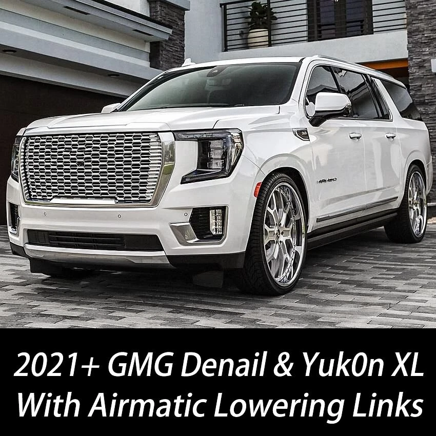 For 2021+ GMC Denali Yukon XL Adjustable with Air Suspension Lowering Links Kit - Image 2 of 4