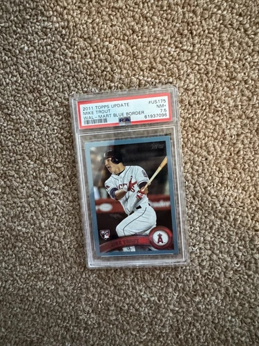2011 Topps Update Walmart Blue Border Mike Trout Rookie PSA Graded