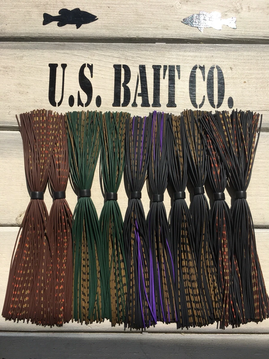 Fishing Silicone Jig Skirts Assorted Color Spinnerbait Lures Weedless - View #11