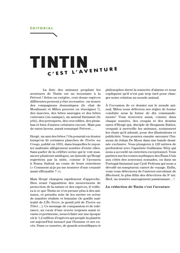 Revue GEO Edition Tintin c'est l'aventure, Hergé ami des bêtes Nº11 (2022) - Foto 5 di 9