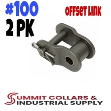 #100 Roller Chain Offset Link, 2PK, Great Quality! OL100IMP, A-OL100IMP, OL100