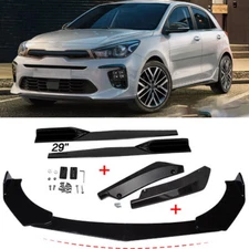 Black Front Bumper Lip Spoiler Splitter Body Kit Protector For Kia Rio /Rio5