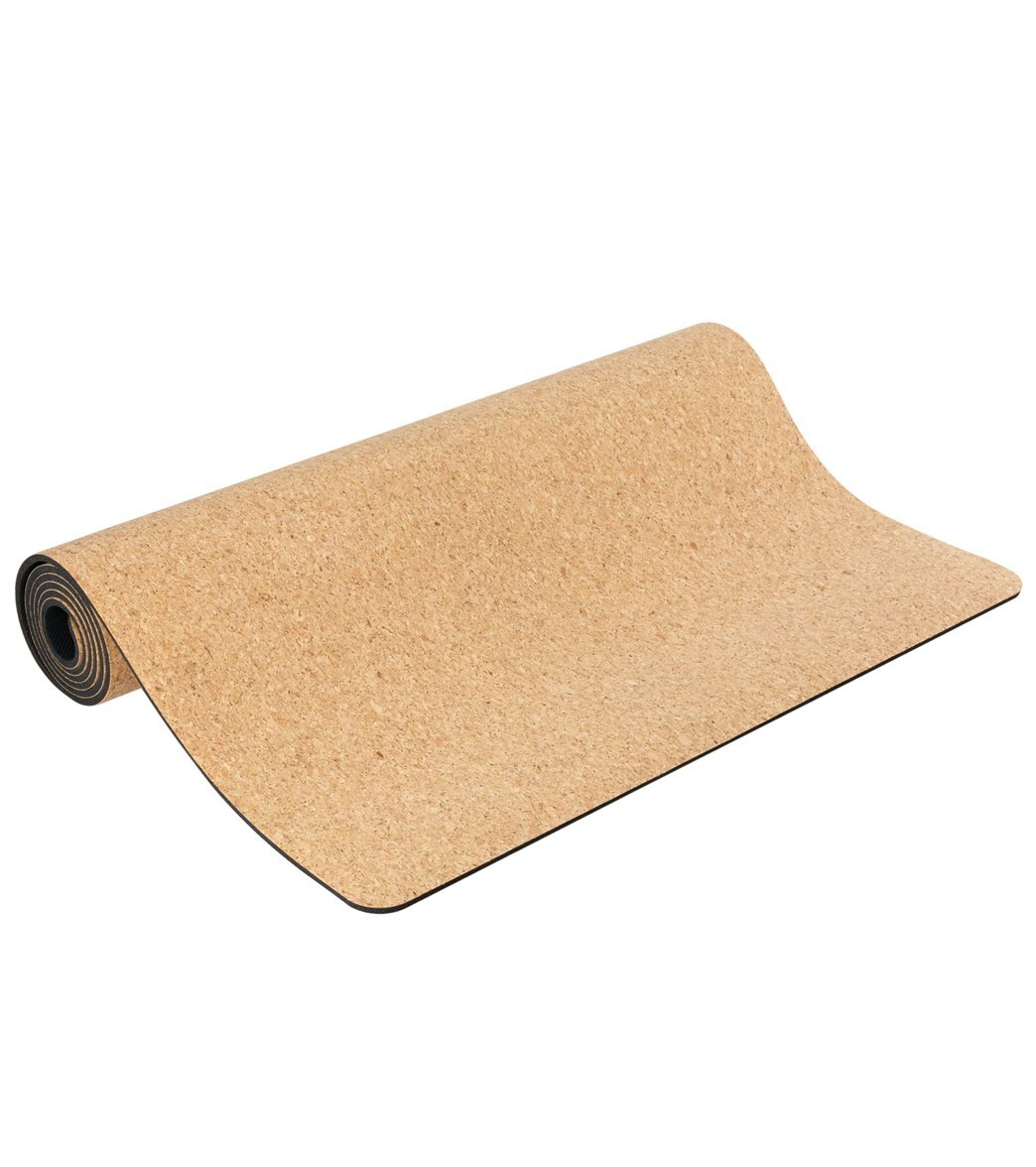 NUEVO Antideslizante Cork Yoga Estera 3,5 mm, 70x25 pulgadas Luz Antimicrobiana