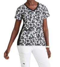 Grey's Anatomy Women's Floral scents Print Scrub Too Size Small