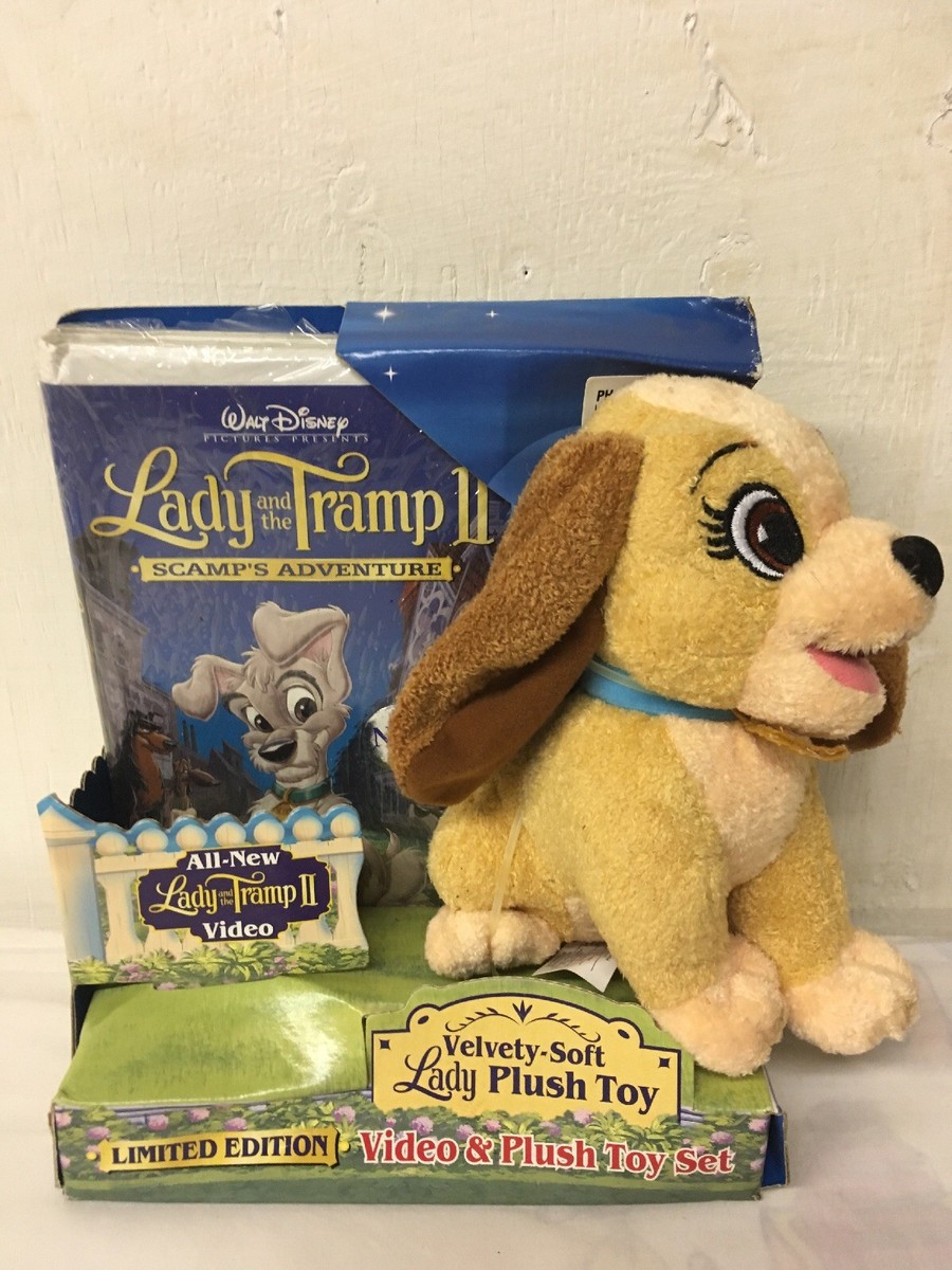 Lady & The Tramp II Scamp's Adventure Plush Dog + VHS Set Rare | eBay
