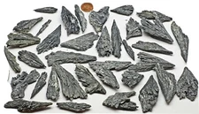 1 lb black kyanite fans wholesale lot pound closeout BEST DEAL ON THE NET