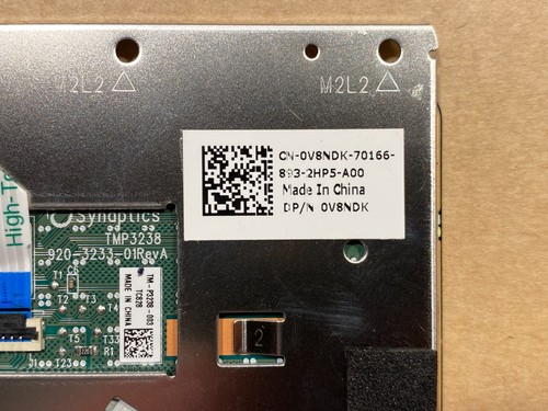 NEW Genuine Dell Inspiron 14 5481 5485 Touchpad Module w/ Cable Red V8NDK W6J1J - Picture 3 of 3