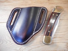 Handmade Pancake Leather knife Sheath. right draw. Fits a Buck 110/112