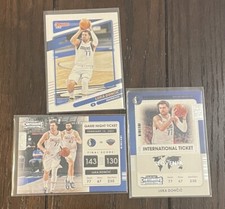 Lula Doncic (x3) International Ticket Game Night Ticket SP Contenders Donruss 