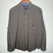 Chaps Easy Care Long Sleeve Button Down Size XL