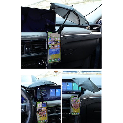 Parasol de téléphone portable, protection solaire, flexible, étanche, anti-poussière, support de téléphone portable - Photo 4 sur 12