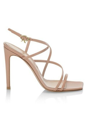 NWB Gianvito Rossi Barely There Strappy Sandals Nappa Peach 10.5  $895+