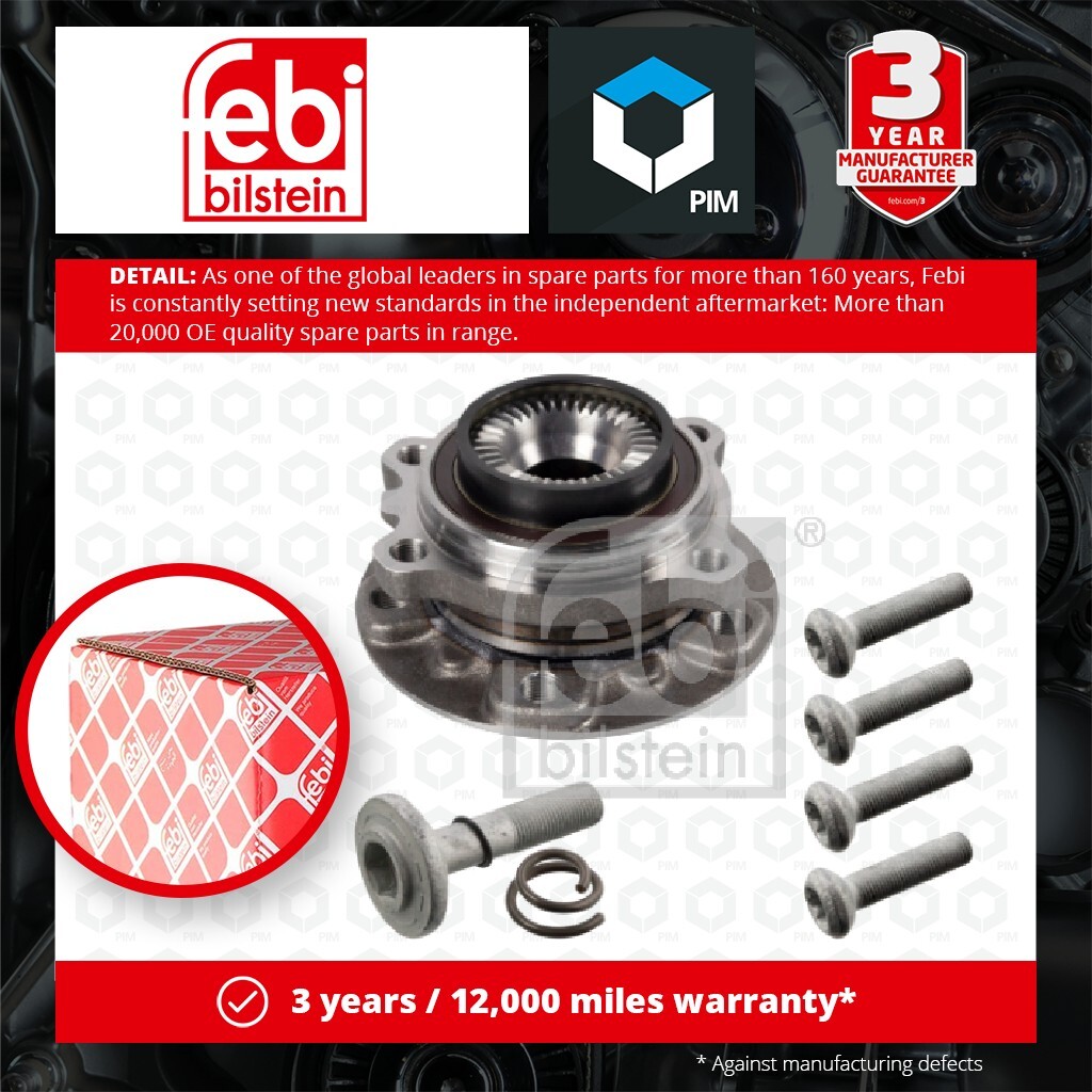 Wheel Bearing Kit Front Left or Right 172393 Febi 31206777757  