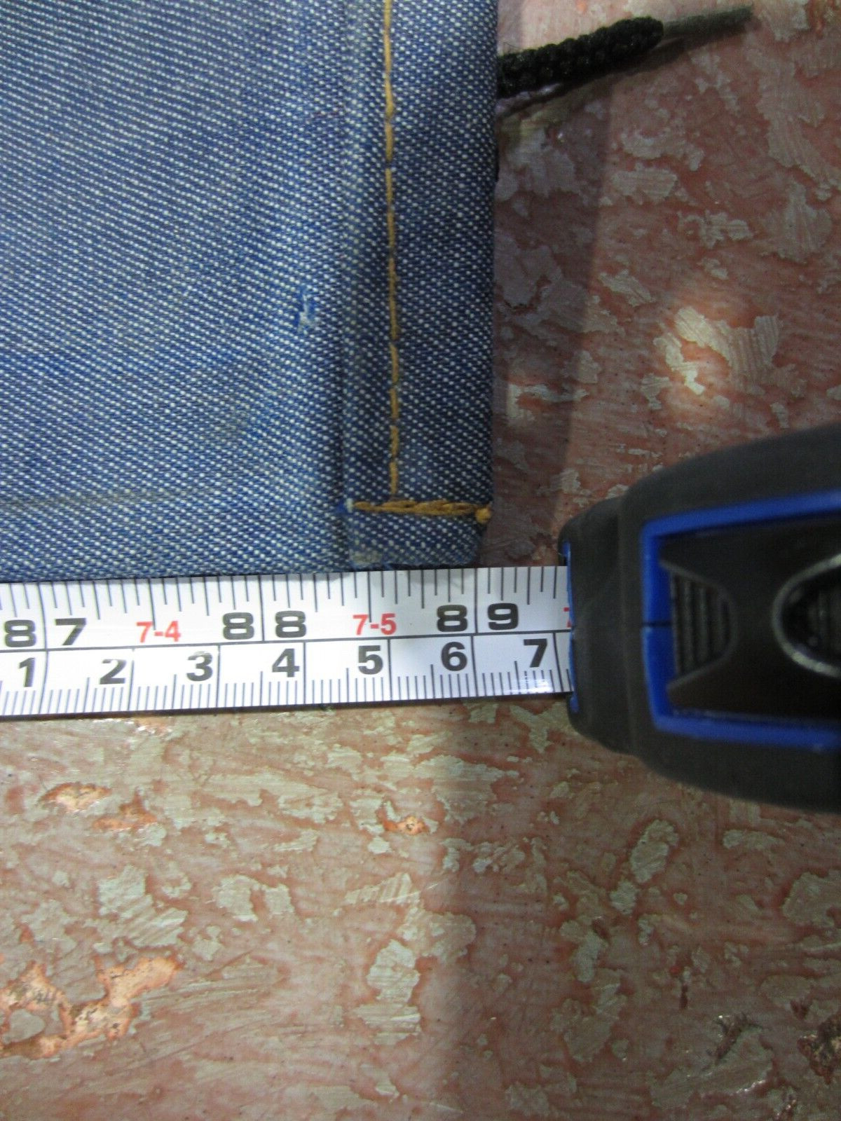 Vintage Athalon Denver Company 7 Foot Long Blue Denim Ski  Bag