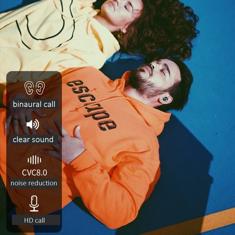 Bluetooth 5.0 In-Ear Kopfh?rer Kabellos Ohrh?rer Mini Stereo Headphones Wireless - Bild 2 von 4