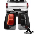 For 10-18 Dodge Ram 1500 2500 3500 Truck LED Bar Black Replacement Tail Lights